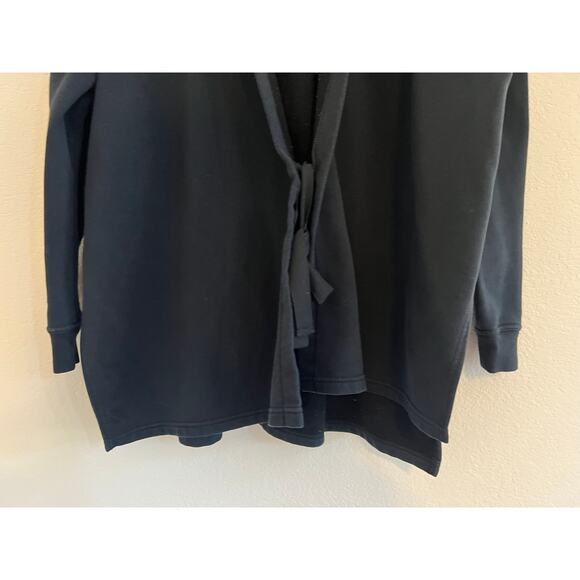 Nike Womens Training Large Wrap Hoodie Workout Dri Fit Black Ahtleisure - Picture 4 of 16